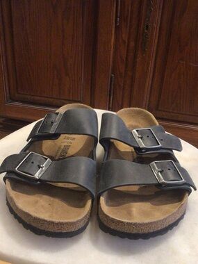Birkenstock Blue Arizona Two-Strap Sandals